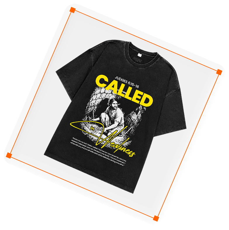 Called T-shirt design mockup